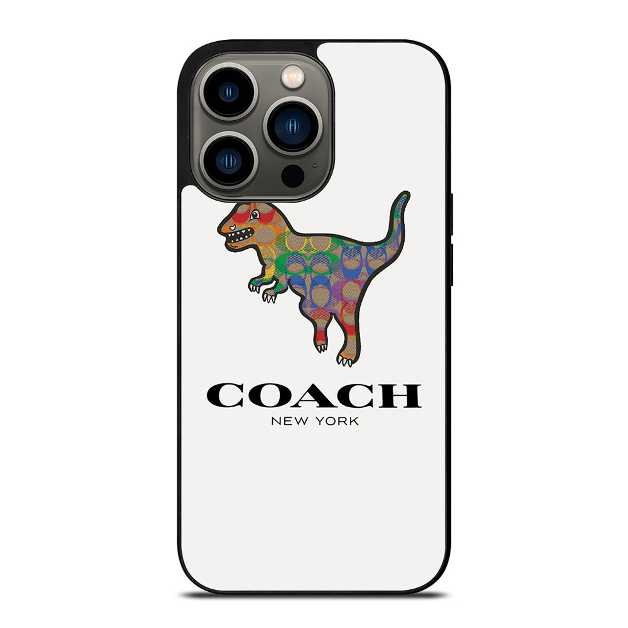 COACH NEW YORK DINOSAUR iPhone 13 Pro Case Cover